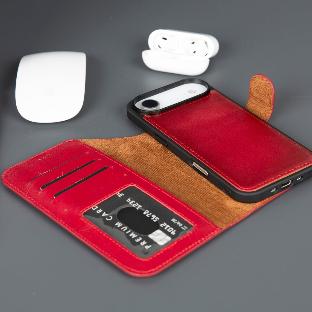Casper iPhone 17 Air Leather Wallet Case – MagSafe Compatible-9