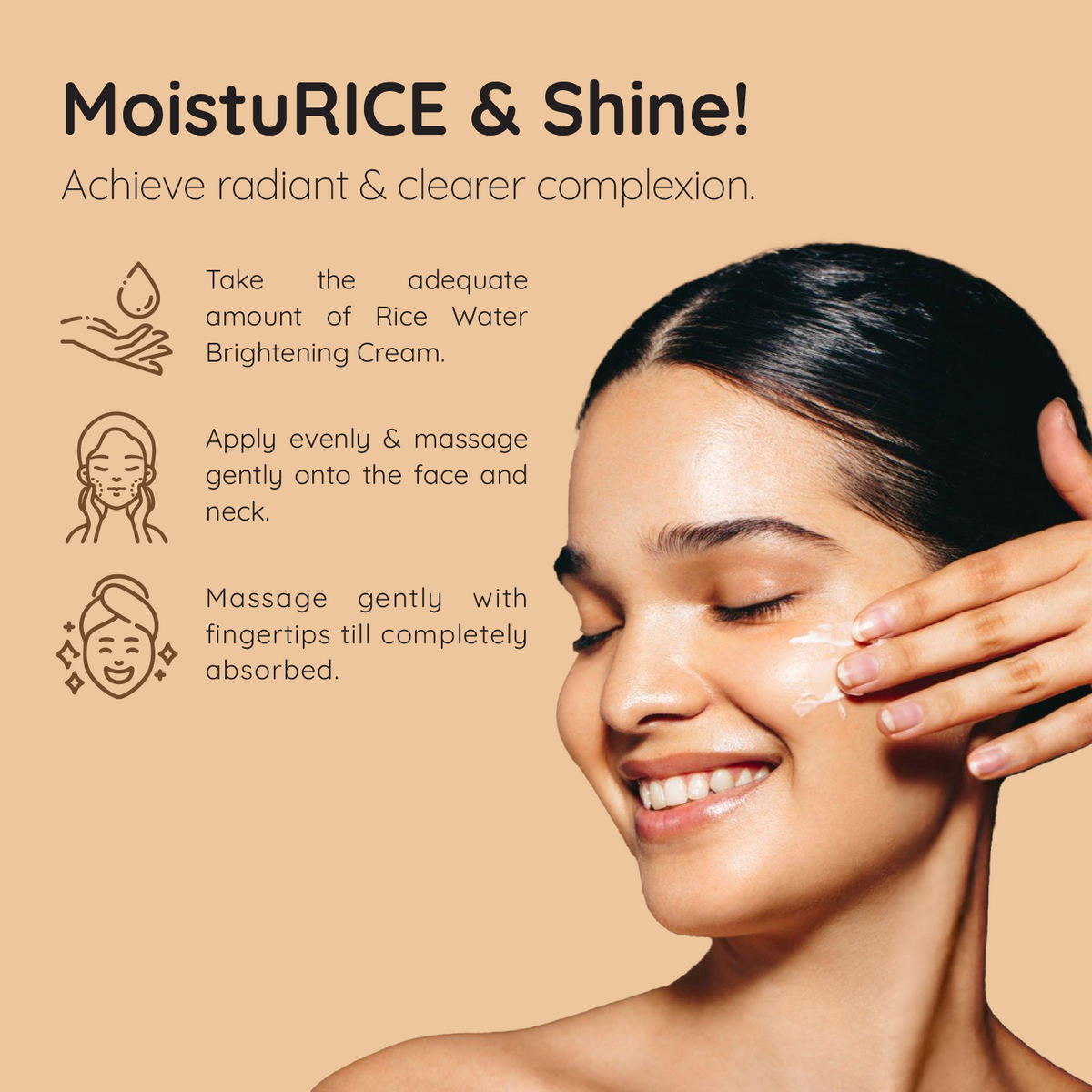 Velura Glass Skin Duo — Korean Rice Water Brightening Serum & Cream Set