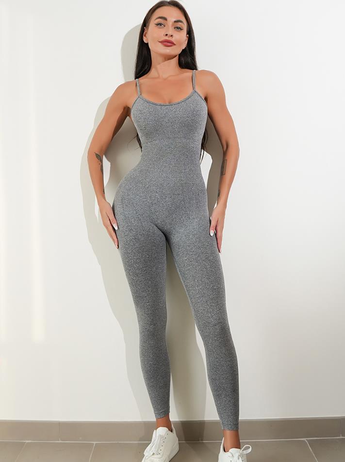 Velura Seamless Strappy Unitard Jumpsuit