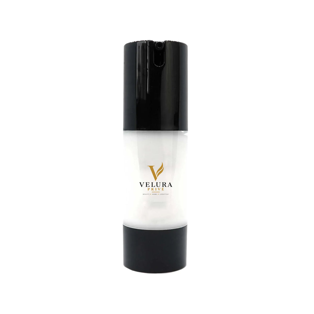 VELURA PRIVÉ Extreme Moisture Blend in a white bottle with black cap and gold logo