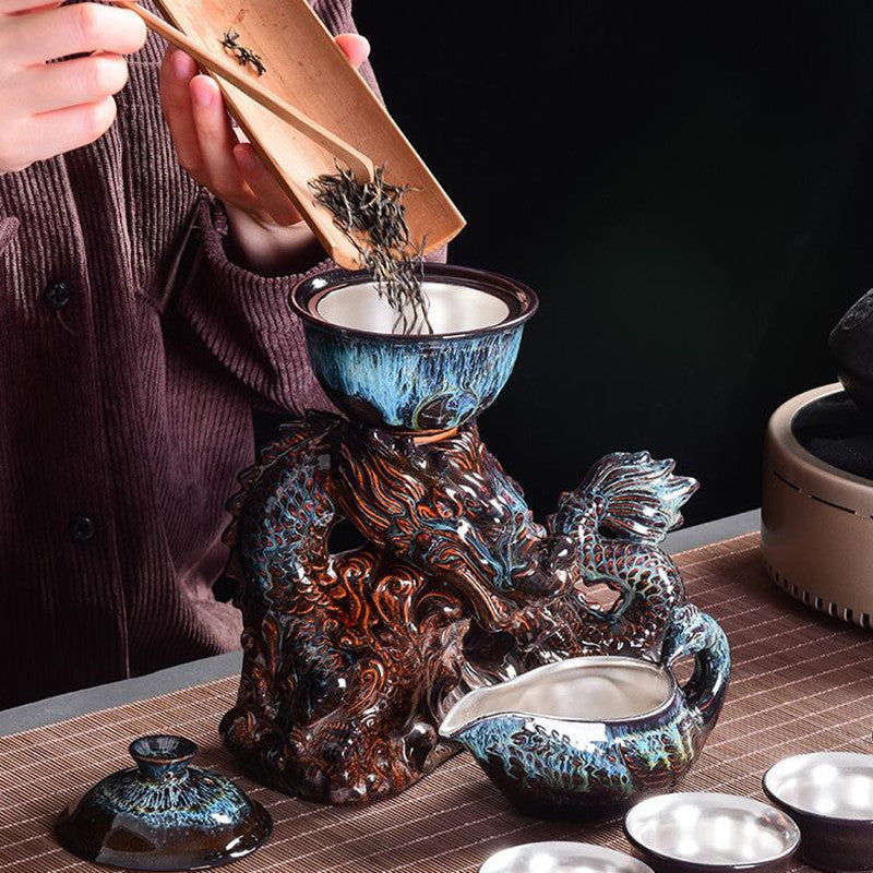 Kiln-Glazed Automatic Ceramic Tea Ceremony Set