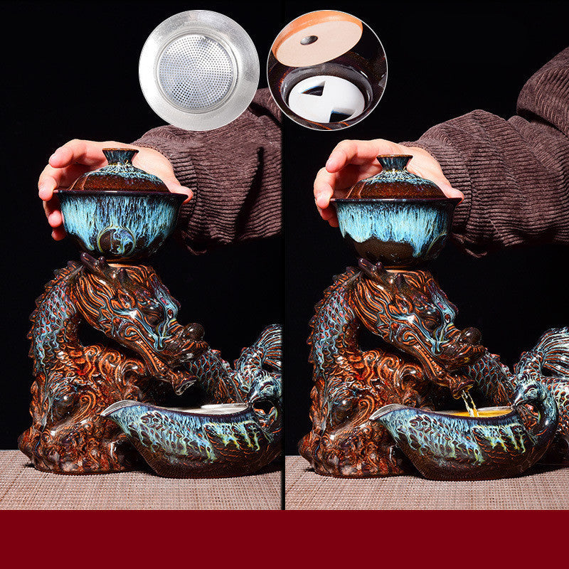 Kiln-Glazed Automatic Ceramic Tea Ceremony Set