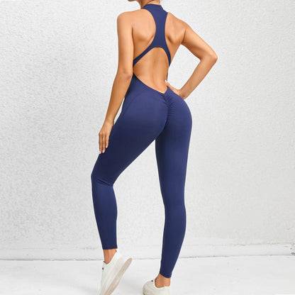 Velura Zip-Front Sculpt Active Jumpsuit
