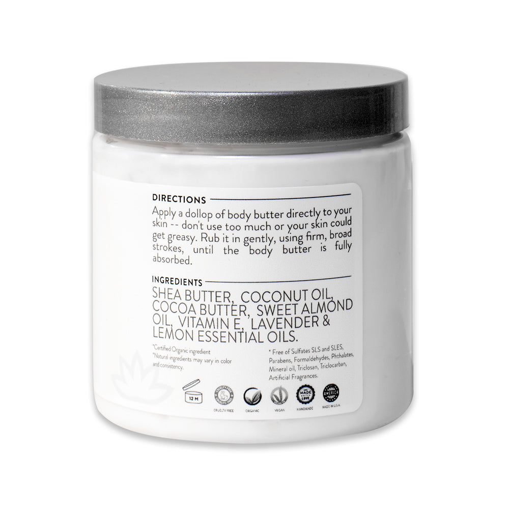 Velura Organic Whipped Body Butter — Deep Moisture Skin Renewal