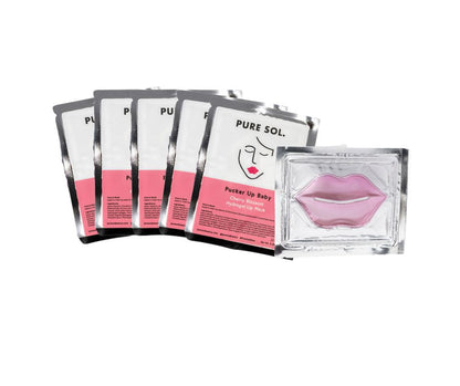 PURESOL Pucker Up Cherry Blossom Hydrogel Lip Masks — 6 Pack