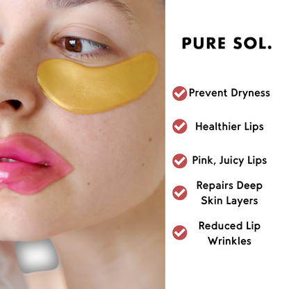 PURESOL Pucker Up Cherry Blossom Hydrogel Lip Masks — 6 Pack