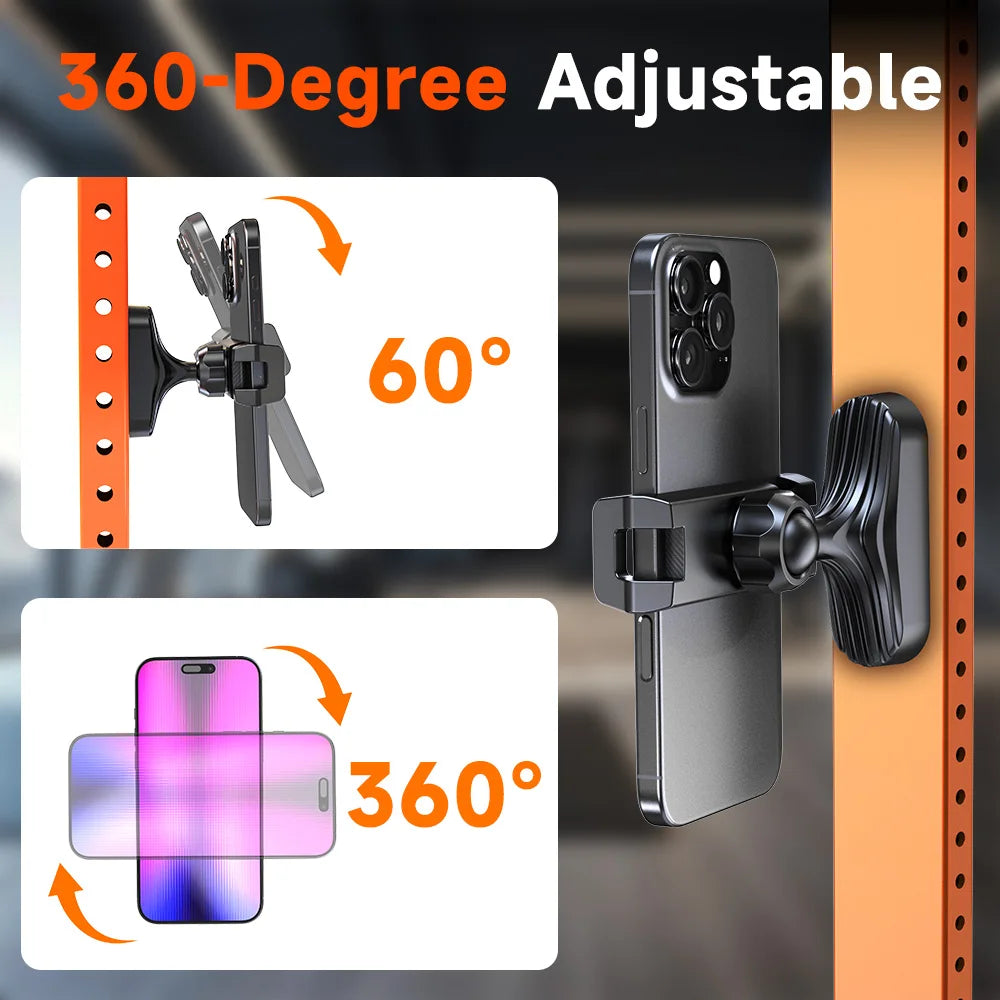 Premium 360° Magnetic Phone Holder - Velura14k Universal Clamp Mount