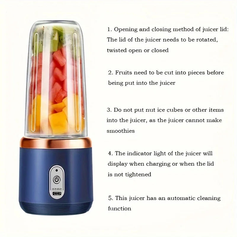Premium Portable Fruit Blender - Velura14k Wellness Essential