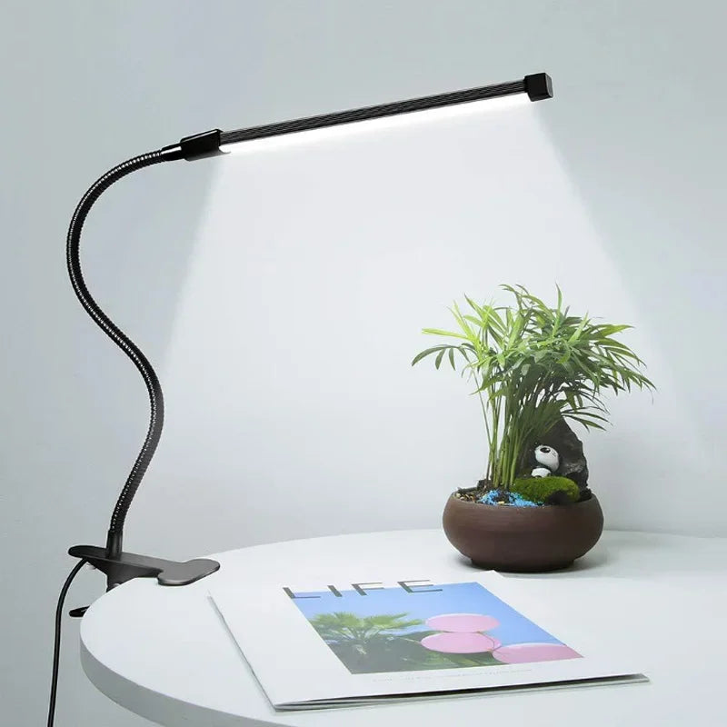 Premium LED Clip Desk Lamp - Velura14k Gooseneck Reading Light