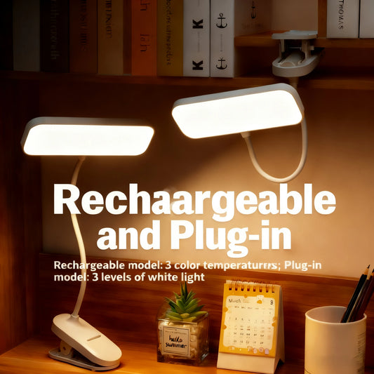 Premium LED Clip-On Desk Lamp - Velura14k Eye Care Light