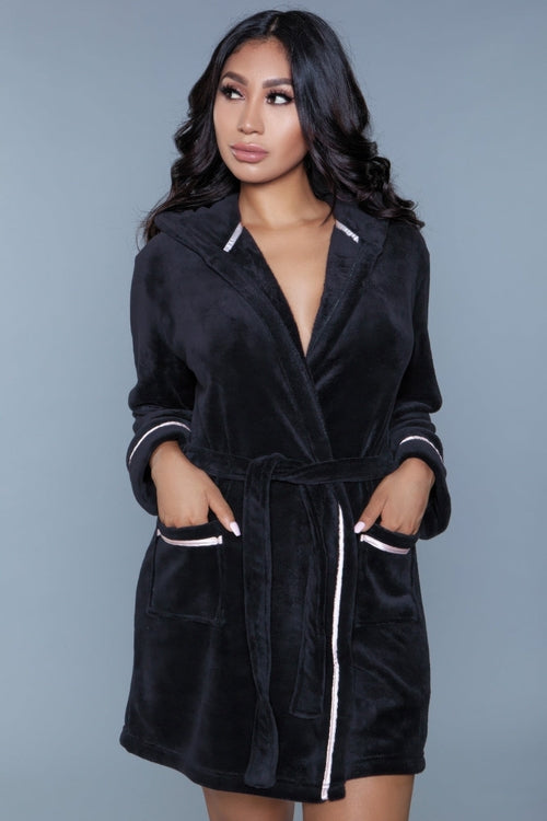 Velura Luxe Hooded Robe — Ultra-Soft Plush Loungewear Robe
