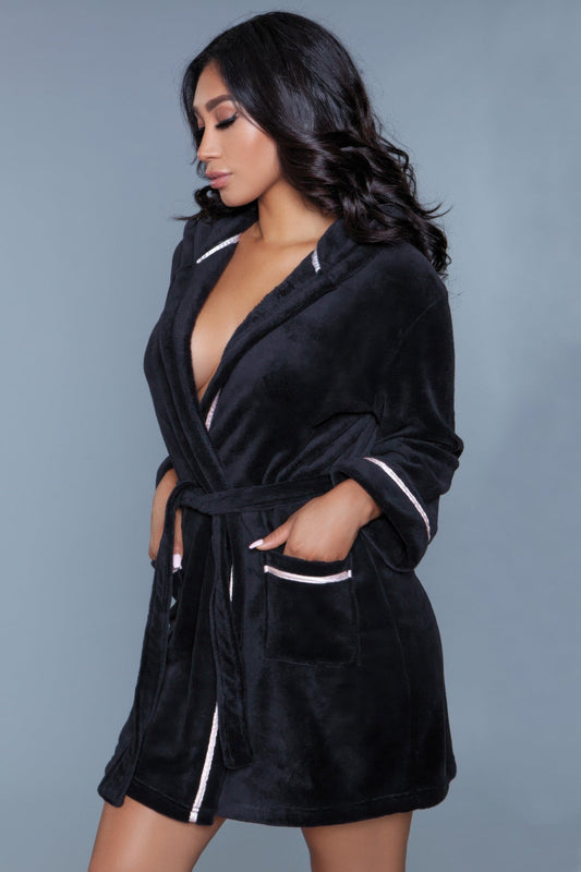 Velura Luxe Hooded Robe — Ultra-Soft Plush Loungewear Robe