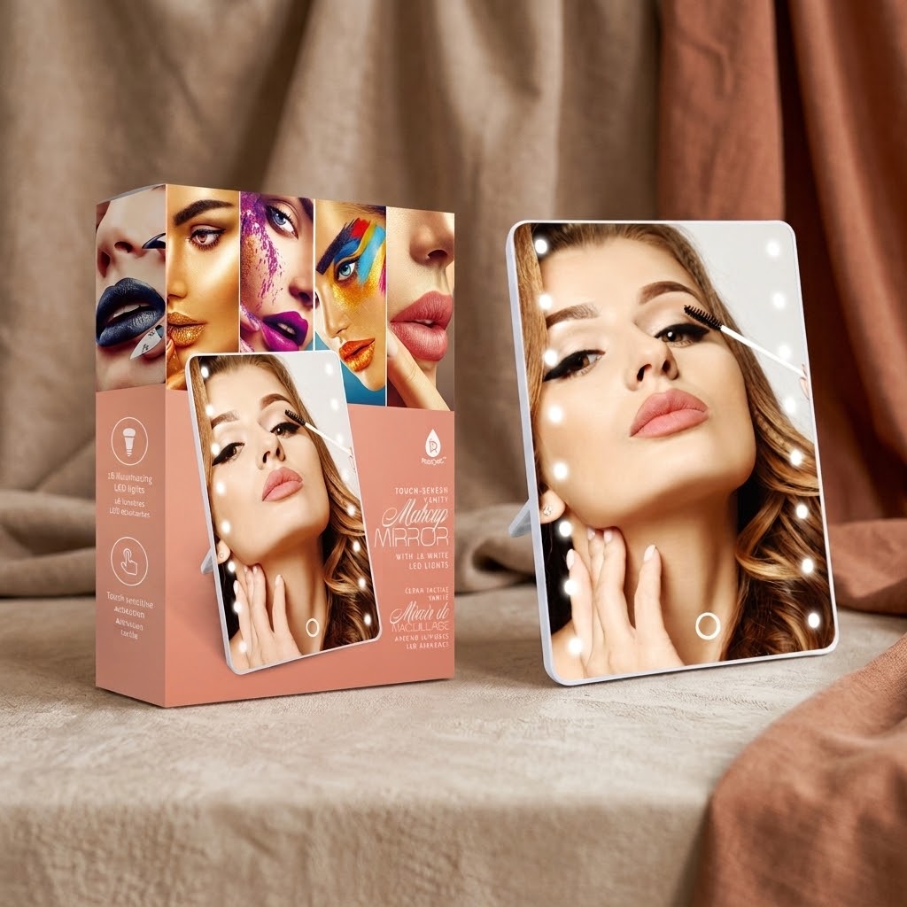 Smart Mirror Touchscreen Makeup Vanity