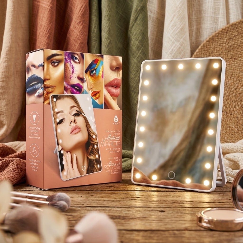 Smart Mirror Touchscreen Makeup Vanity