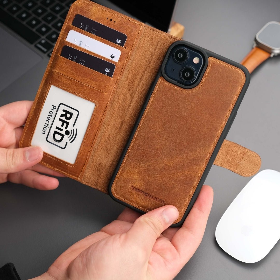 Casper iPhone 17 Air Leather Wallet Case – MagSafe Compatible-11