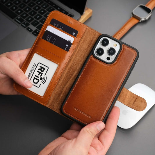 Casper iPhone 16 Pro Max Wallet Case Leather MagSafe-0