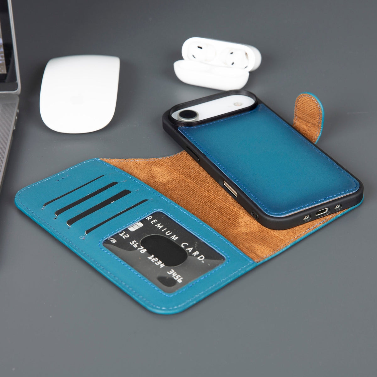 Casper iPhone 17 Air Leather Wallet Case – MagSafe Compatible-5