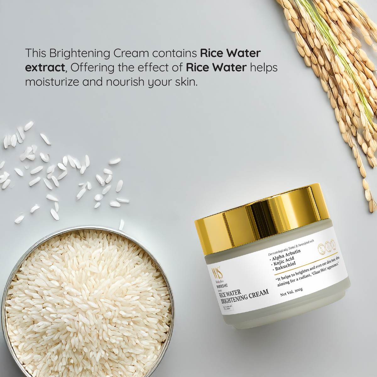 Velura Glass Skin Duo — Korean Rice Water Brightening Serum & Cream Set