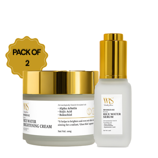 Velura Glass Skin Duo — Korean Rice Water Brightening Serum & Cream Set