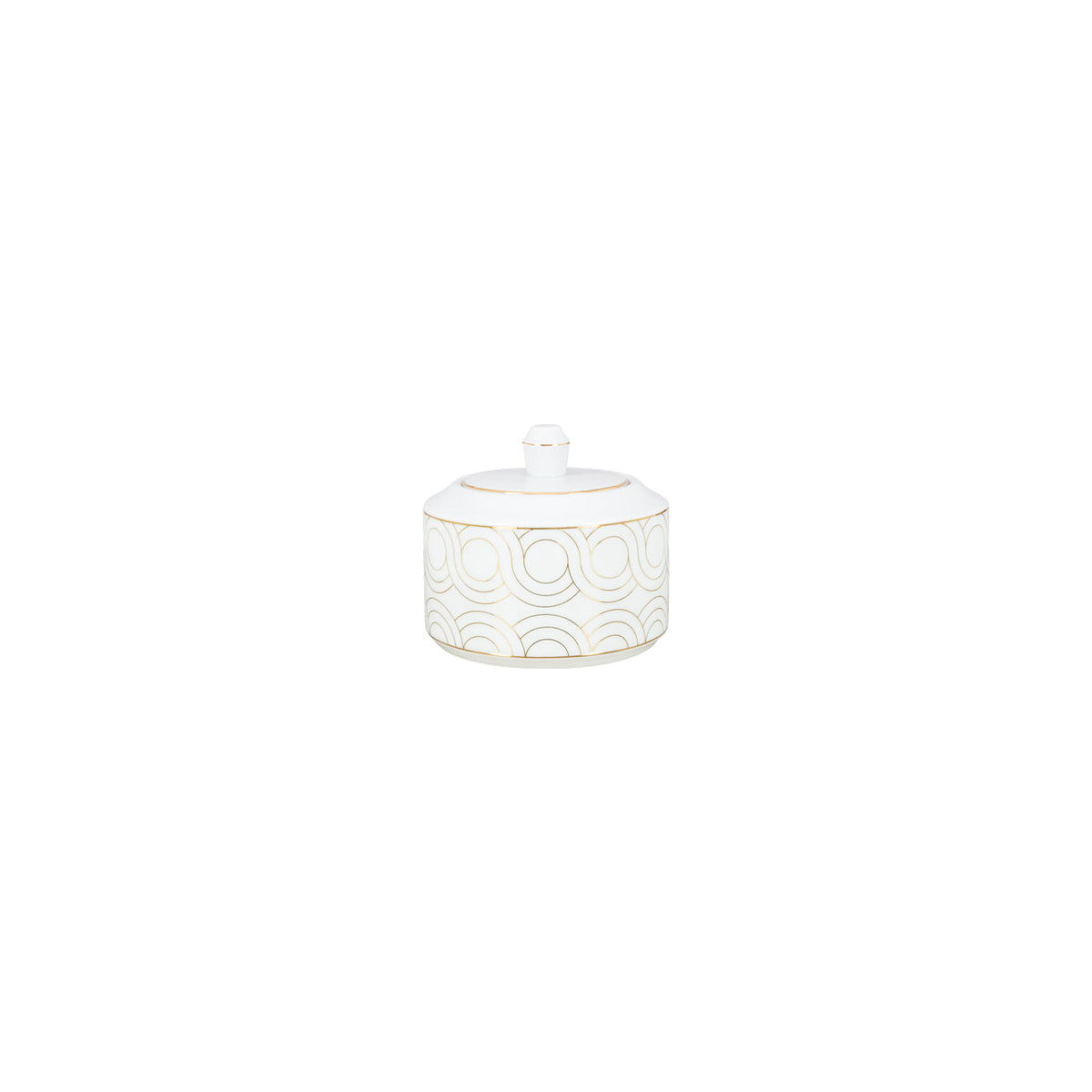 CASANOI Infinity Gold-Rimmed 11-Piece Porcelain Tea Service for 4